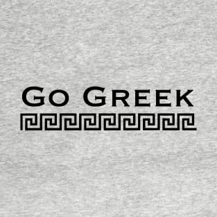 Black Go Greek T-Shirt